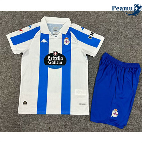 Camisola Futebol Deportivo La Corogne Crianças Principal Equipamento 2024-2025