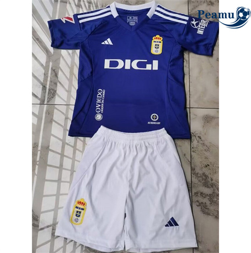 Camisola Futebol Real Oviedo Crianças Principal Equipamento 2024-2025