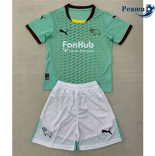 Camisola Futebol Derby County Crianças Alternativa Equipamento 2024-2025