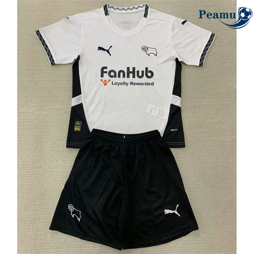 Camisola Futebol Derby County Crianças Principal Equipamento 2024-2025