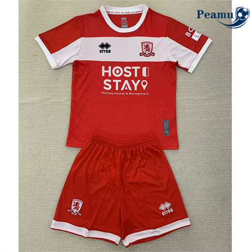 Camisola Futebol Middlesbrough Crianças Principal Equipamento 2024-2025