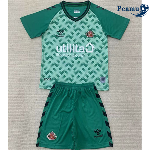 Camisola Futebol Sunderland Crianças Goleiro Equipamento Verde 2024-2025