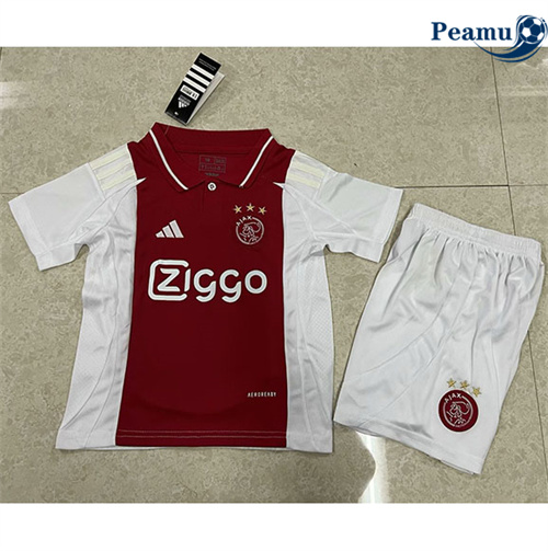 Camisola Futebol Ajax Amsterdam Crianças Principal Equipamento 2024-2025