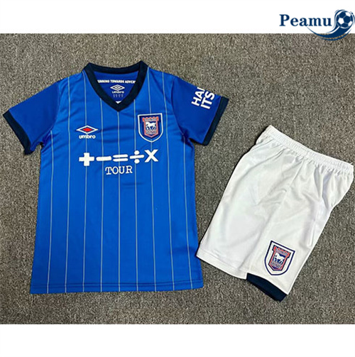 Camisola Futebol Ipswich Crianças Principal Equipamento 2024-2025