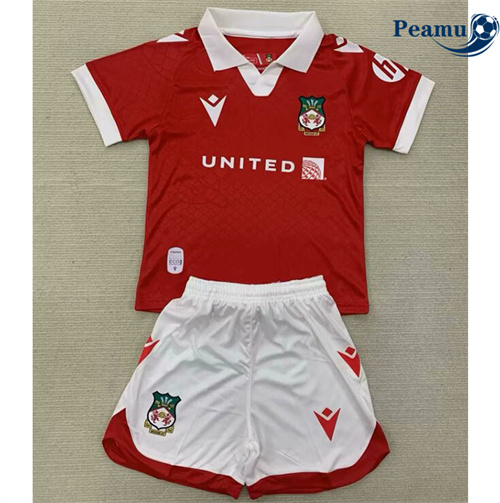 Camisola Futebol Wrexham Crianças Principal Equipamento 2024-2025