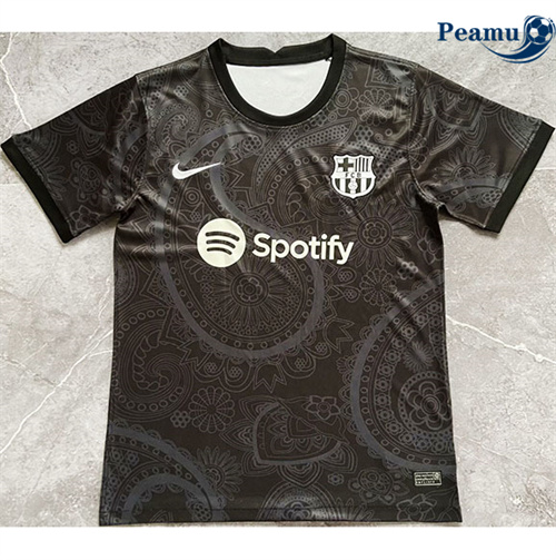 Camisola Futebol Barcelona Training Equipamento Preto 2024-2025