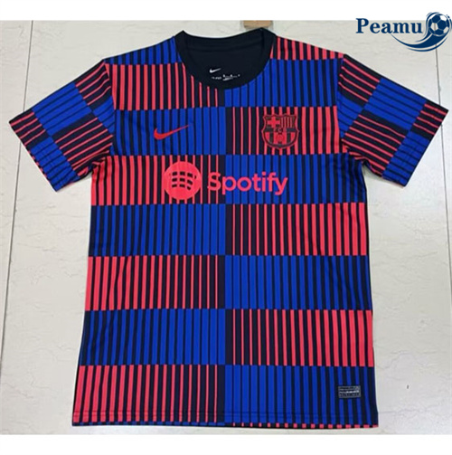 Camisola Futebol Barcelona Training Equipamento Vermelho 2024-2025