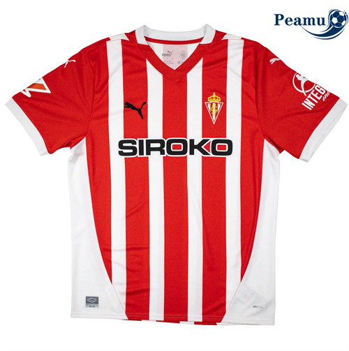 Camisola Futebol Sporting Gijon Principal Equipamento 2024-2025