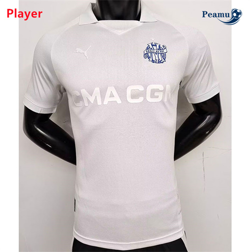 Camisola Futebol Olympique Marsella Player Édition 125e anniversaire Branco 2024-2025