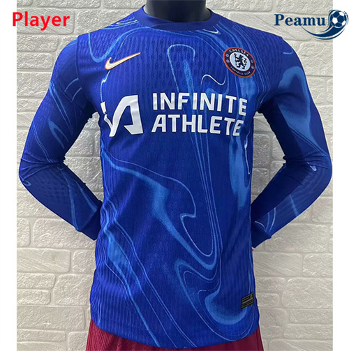 Camisola Futebol Chelsea Player Principal Equipamento Manga comprida 2024-2025