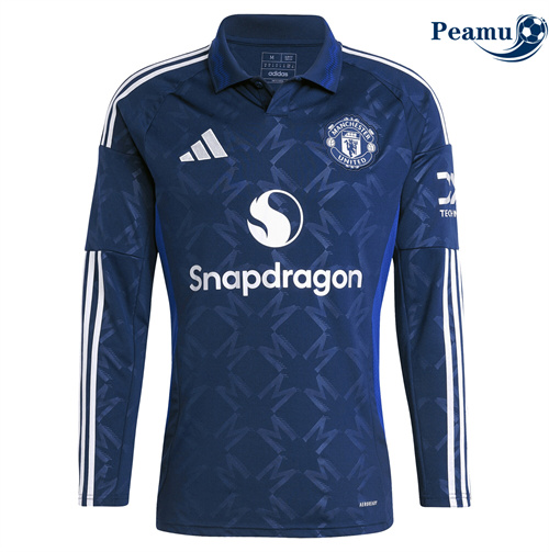 Camisola Futebol Manchester United Alternativa Equipamento Manga comprida 2024-2025