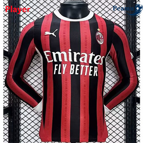 Camisola Futebol AC Milan Player Manga comprida 2024-2025