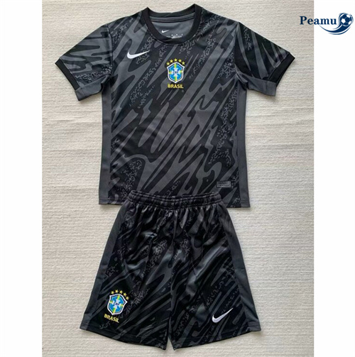 Comprar Camisola Futebol Brasil Crianças Equipamento goleiro 2024-2025