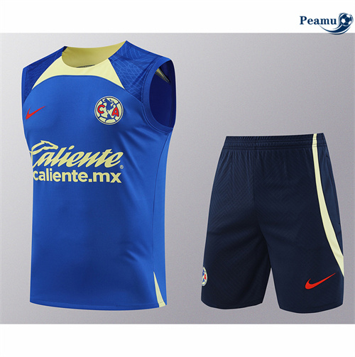 Oferta Camisola Kit Equipamento Training CF América Colete + Calções azul 2024-2025
