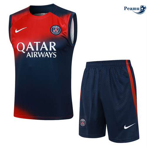 Comprar Camisola Kit Equipamento Training Paris PSG Colete + Calções rojo 2024-2025