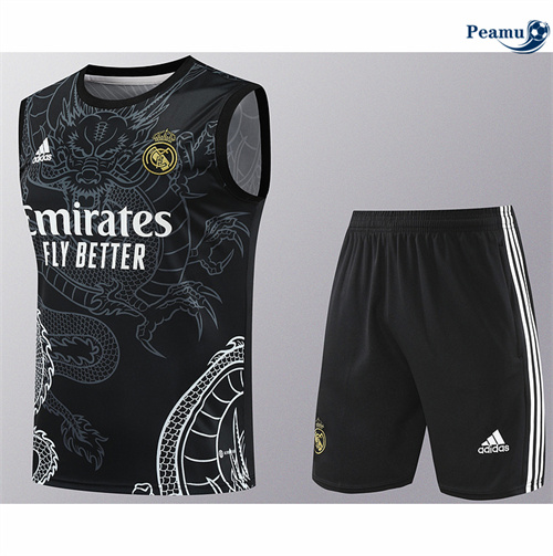 Comprar Camisola Kit Equipamento Training Real Madrid Colete + Calções negro 2024-2025