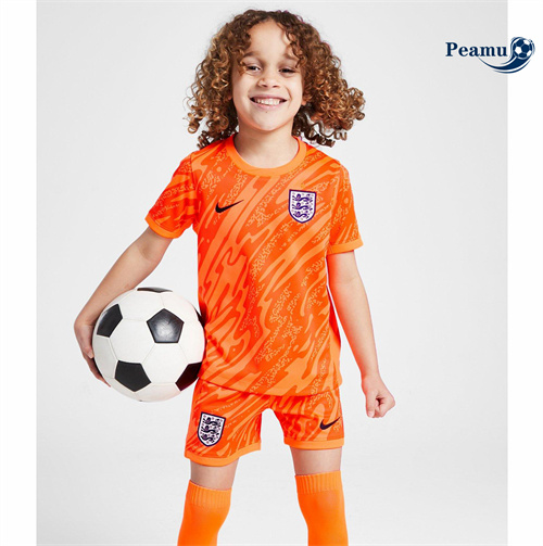Loja Camisola Futebol Inglaterra Crianças Equipamento goleiro 2024-2025