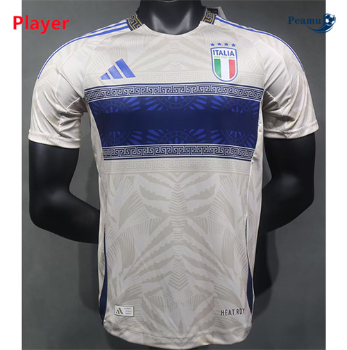 Loja Camisola Futebol Italia Player Version Equipamento Blanco Versace 2024-2025
