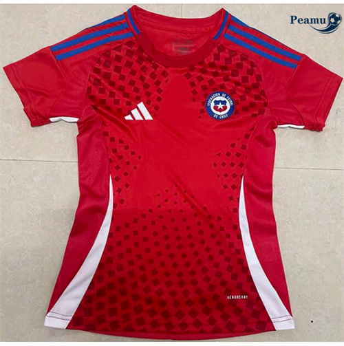 Loja Camisola Futebol Chile Mulher Principal Equipamento 2024-2025