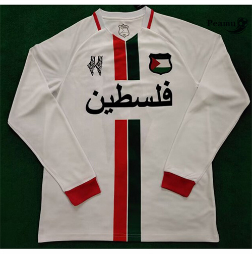 Loja Camisola Futebol Palestina Equipamento Manga Comprida Blanco 2024-2025