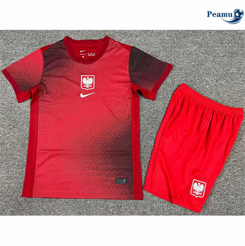 Novo Camisola Futebol Polonia Crianças Alternativa Equipamento 2024-2025