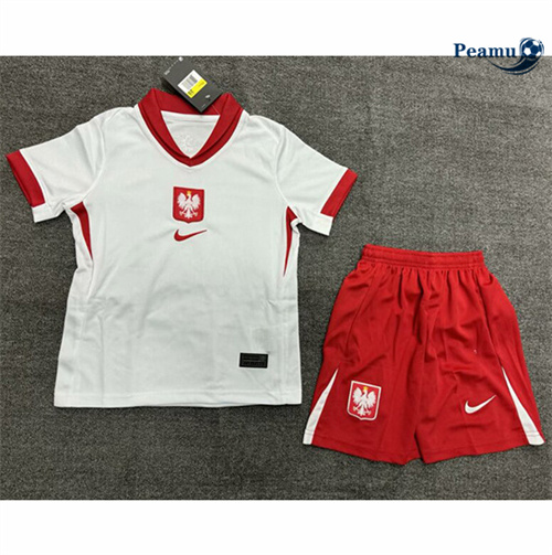 Oferta Camisola Futebol Polonia Crianças Principal Equipamento 2024-2025