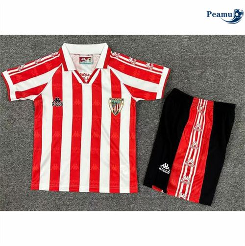 Comprar Camisola Futebol Retrô Athletic Bilbao Crianças Principal Equipamento 1995-97