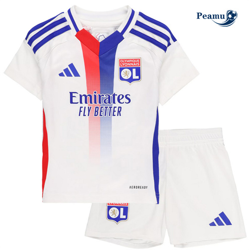 Camisola Futebol Lyon Crianças Principal Equipamento 2024-2025