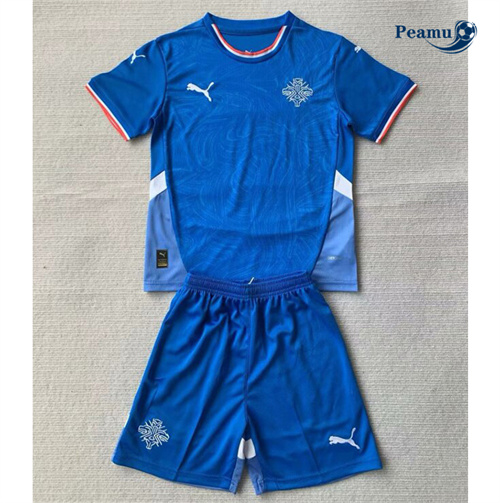 Camisola Futebol Islandia Crianças Principal Equipamento 2024-2025