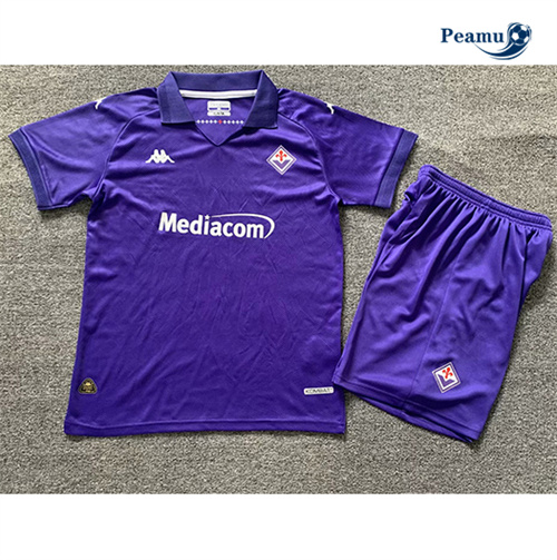 Camisola Futebol Fiorentina Crianças Principal Equipamento 2024-2025