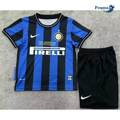 Camisola Futebol Retrô Inter Milan Crianças Principal Equipamento 2010-11