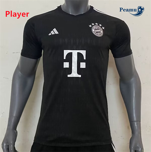 Camisola Futebol Bayern de Munique Player Equipamento Goleiro Negro 2024-2025