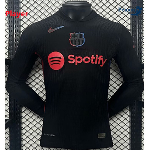 Camisola Futebol Barcelona Player Segunda Equipamento Manga comprida 2024-2025