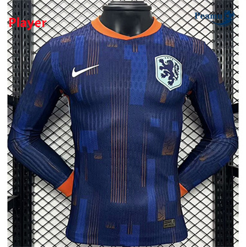 Camisola Futebol Holanda Player Segunda Equipamento Manga comprida 2024-2025