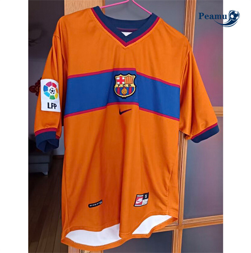 Camisola Futebol Retrô Barcelona Tercera Equipamento 1998-00