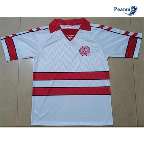 Camisola Futebol Retrô Dinamarca Segunda Equipamento 1988