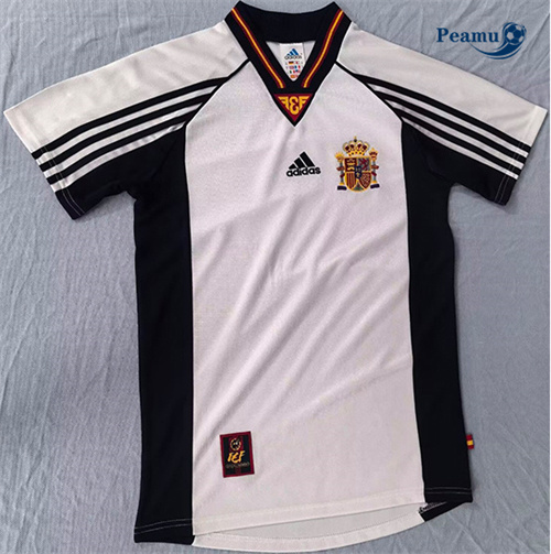 Camisola Futebol Retrô Espanha Segunda Equipamento 1998