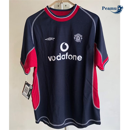 Camisola Futebol Retrô Manchester United Tercera Equipamento 2001-02