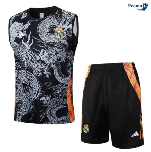 Criar Camisola Futebol Real Madrid Debardeur Training 2024-2025 preto