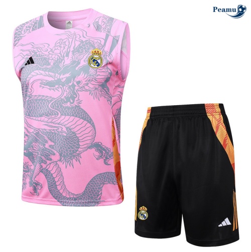 Novas Camisola Futebol Real Madrid Debardeur Training 2024-2025 rosa