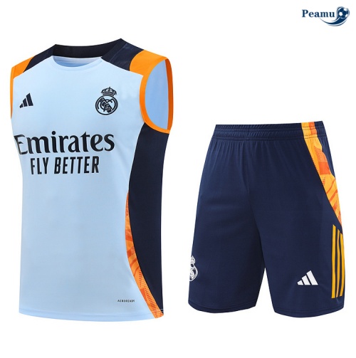 Oferta Camisola Futebol Real Madrid Debardeur Training 2024-2025 Azul