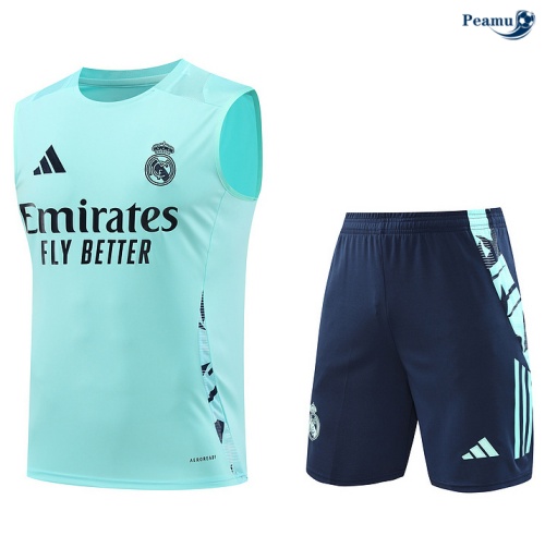 Desconto Camisola Futebol Real Madrid Debardeur Training 2024-2025 céu azul