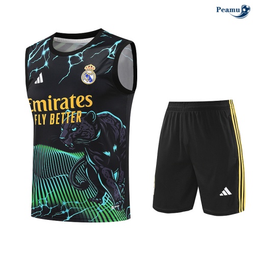 Novo Camisola Futebol Real Madrid Debardeur Training 2024-2025 preto