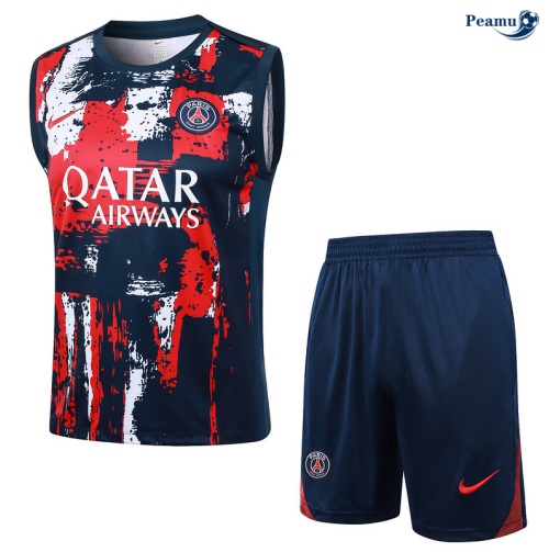 Oferta Camisola Futebol PSG Debardeur Training 2024-2025 azul marinho