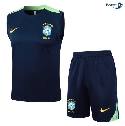 Vender Camisola Futebol Brasil Debardeur Training 2024-2025 azul marinho