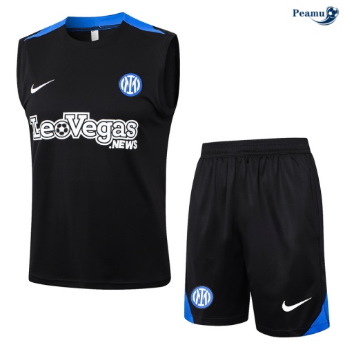 Novos Camisola Futebol Inter Milan Debardeur Training 2024-2025 preto