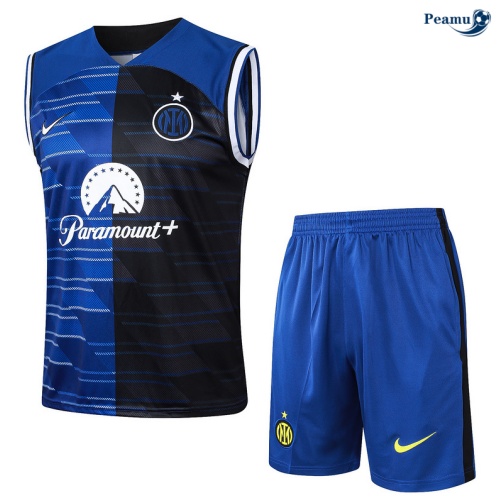 Criar Camisola Futebol Inter Milan Debardeur Training 2024-2025 Azul