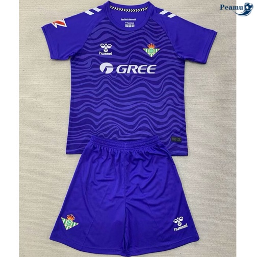 Oferta Camisola Futebol Real Betis Crianças Equipamento goleiro Roxo 2024-2025