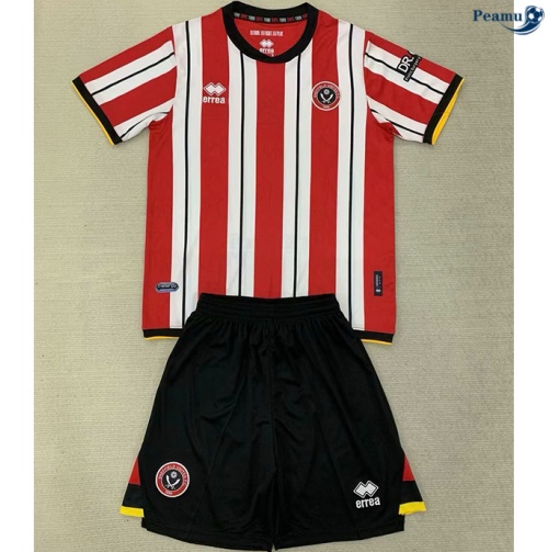 Loja Camisola Futebol Sheffield United Crianças Principal Equipamento 2024-2025