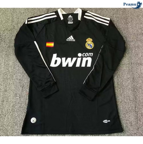 Criar Camisola Futebol Retrô Real Madrid Equipamento Terceiro Equipamento Manga comprida 2008-09